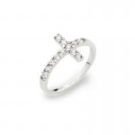Anello Amen Croce da donna ACOBB Immagine dell'Anello Amen Croce da donna ACOBB