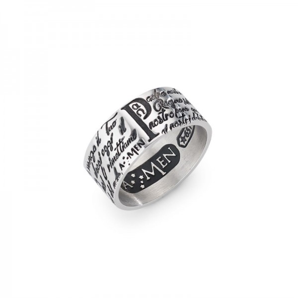 Immagine dell'Anello Amen Padre Nostro in italiano ANPNB