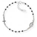 Pulsera Rosario Amen en plata con cristales BRO25BNZ3 Comprar Pulsera Rosario Amen en plata con cristales BRO25BNZ3