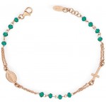 Pulsera Rosario Amen en plata con cristales BRORV3 Imagen de la Pulsera Rosario Amen en plata con cristales BRORV3