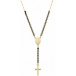 Image du Collier Chapelet Amen en argent avec zircons CLCRMIGNZ4