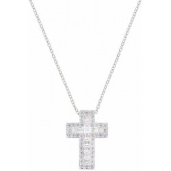 Amen Kreuz Kette aus Silber mit Zirkonia für Damen CLCRREBBBZ1