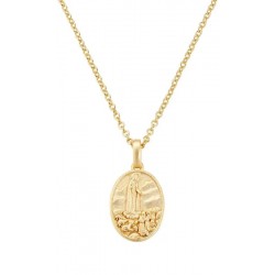 Image of the Amen Our Lady of Fatima Medal Necklace for women CLFAGP