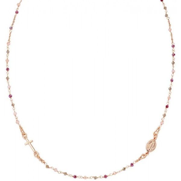Bild der Amen Rosenkranz Kette aus Silber mit Kristallen für Damen CRO10RARTO3