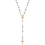 Collier Chapelet Amen en argent avec cristaux pour femmes CRO10RBLTO4 Image du Collier Chapelet Amen en argent avec cristaux pour femmes CRO10RBLTO4