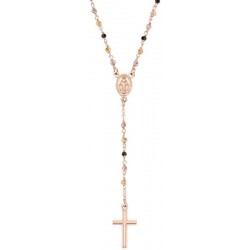 Amen Rosenkranz Kette aus Silber mit Kristallen für Damen CRO10RMMM4