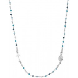 Collar Rosario Amen en plata con cristales para mujeres CRO25BMUB3