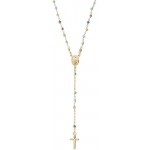 Collier Chapelet Amen en argent avec cristaux pour femmes CRO25GMUV4 Image du Collier Chapelet Amen en argent avec cristaux pour femmes CRO25GMUV4