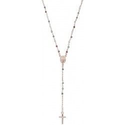 Collar Rosario Amen en plata con cristales para mujeres CRO25RMU4