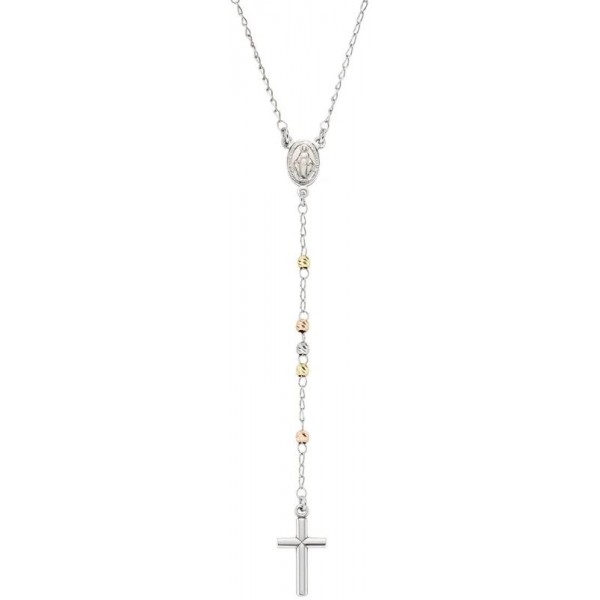 Collana Rosario Amen in argento donna CRO30BBRGD Immagine della Collana Rosario Amen in argento donna CRO30BBRGD