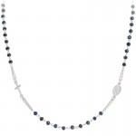 Bild der Amen Rosenkranz Kette aus Silber mit Kristallen CROBG3