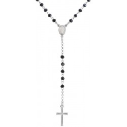 Collana Rosario Amen in argento con cristalli CROBG4