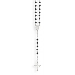 Collana Amen Rosari in argento con cristalli CROBNZ4