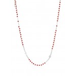 Buy Amen Silver Rosary Necklace with crystals CROBR3