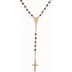 Collana Rosario Amen in argento con cristalli CRORA4