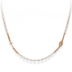 Amen Silver Rosary Necklace with pearls for ladies CRORB3
