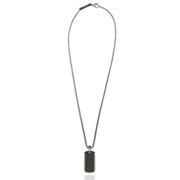 Buy Breil Men's Necklace Black Diamond TJ2747