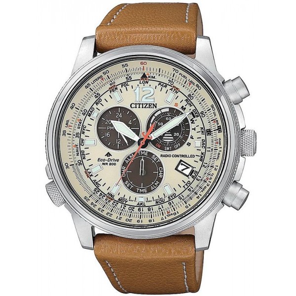 Acheter Montre pour Homme Citizen Radio Pilotèe Chrono Pilot CB5860-35X