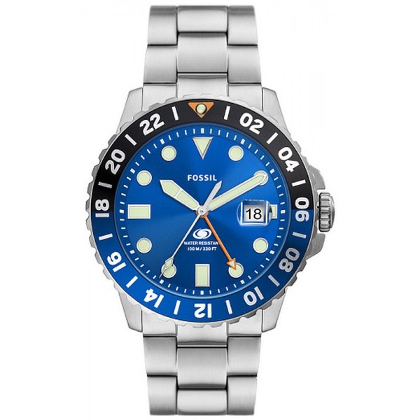 Image of the Fossil Blue GMT - Mens Steel Watch - FS5991