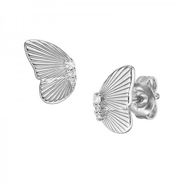 Image of Fossil Ladies Earrings Sterling Silver JFS00621040