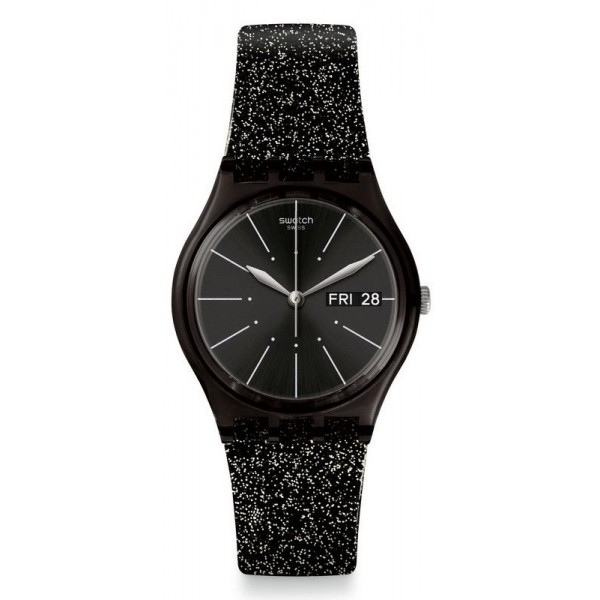Buy Swatch Womens Watch Gent Glitternoir GB755