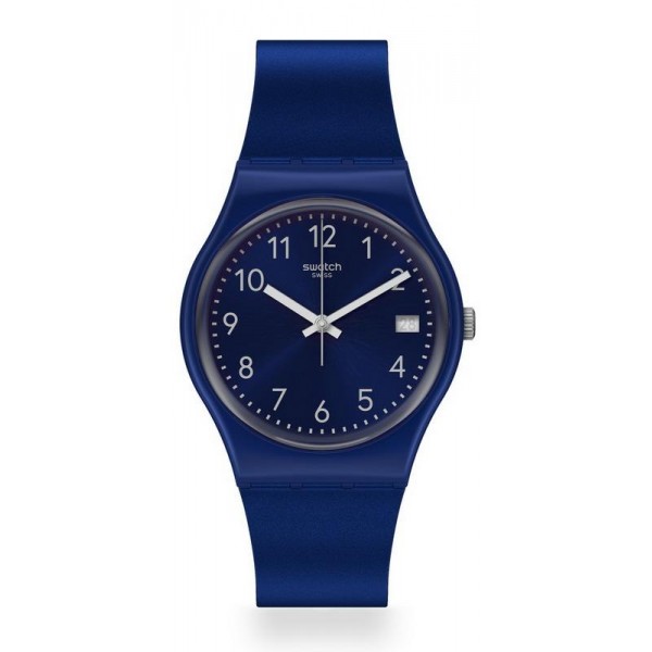 Swatch Unisexuhr Gent Silver In Blue GN416 kaufen