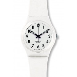 Swatch Unisex Watch Gent Just White Soft GW151O