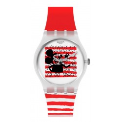 Montre Mickey Mouse Swatch Mouse Marinière GZ352