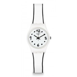 Swatch Women's Watch Lady Black Border LW162