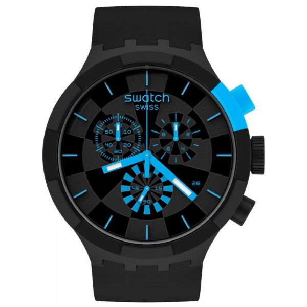 Comprare Orologio Swatch Big Bold Chrono Checkpoint Blue SB02B401