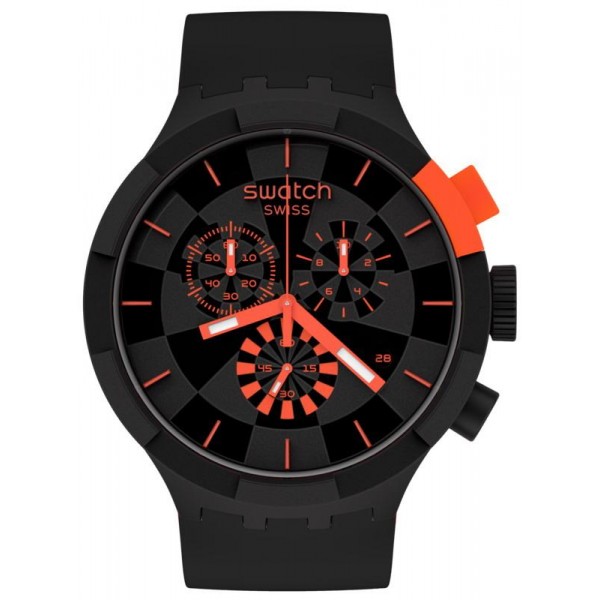 Buy Swatch Watch Big Bold Chrono Checkpoint Red SB02B402