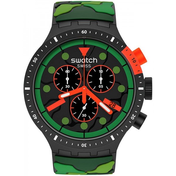 Swatch Watch Big Bold Chrono Escapejungle SB02B409 Buy Swatch Watch Big Bold Chrono Escapejungle SB02B409