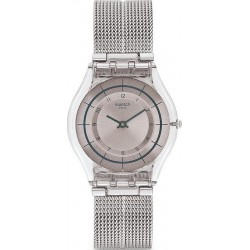 Swatch Ladies Watch Skin Classic Sky Net SFE109M