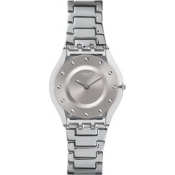Acheter Montre Swatch Femme Skin Classic Silver Drawer SFK393G