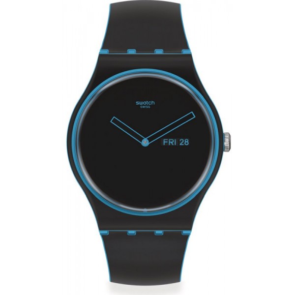 Buy Swatch Unisex Watch New Gent Minimal Line Blue SO29S701