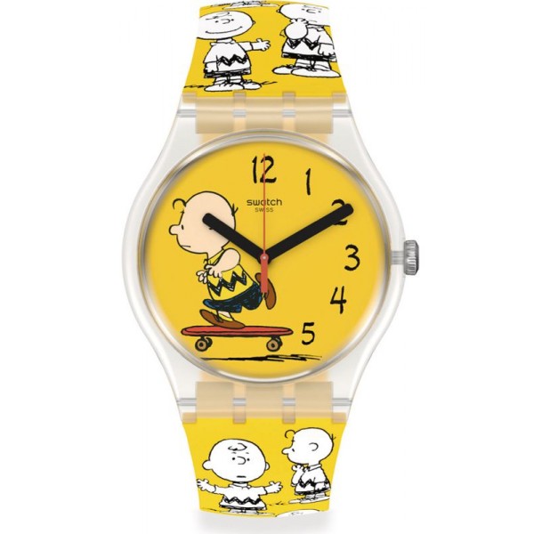 Swatch Uhr Peanuts Pow Wow Charlie Brown SO29Z101 kaufen
