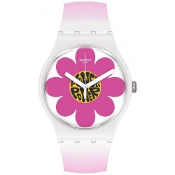 Swatch Women's Watch New Gent Flower Hour SO32M104