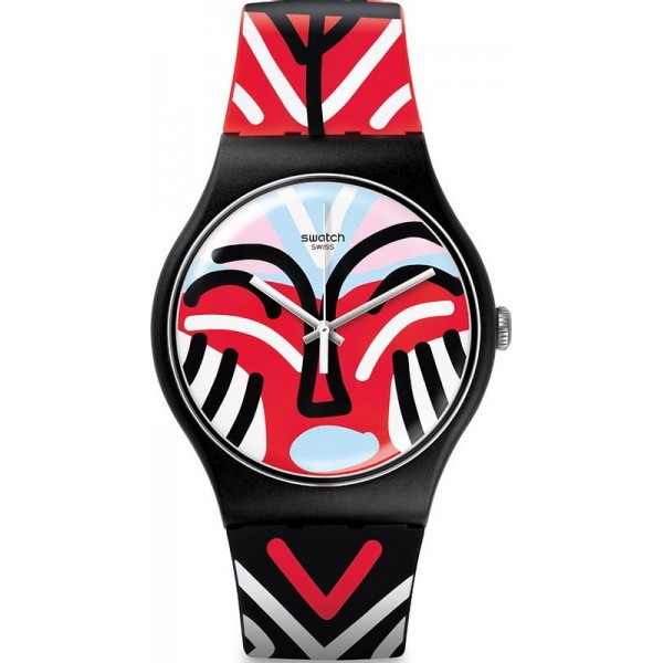 Buy Swatch Unisex Watch New Gent Mask Parade SUOB127
