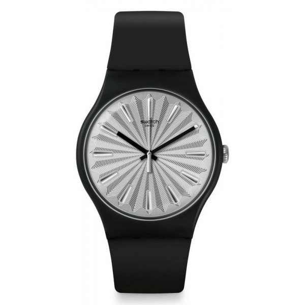 Buy Swatch Ladies Watch New Gent Silver Shield SUOB172