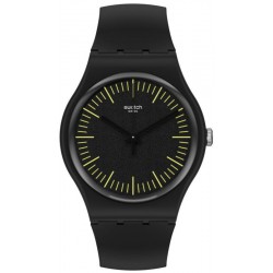 Swatch Unisexuhr New Gent Blacknyellow SUOB184