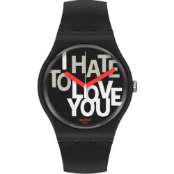 Swatch Unisexuhr New Gent Hate 2 Love SUOB185
