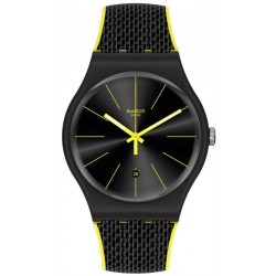 Swatch Unisexuhr New Gent Night Cord SUOB406