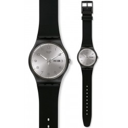 Swatch Unisex Watch New Gent Silver Friend SUOB717