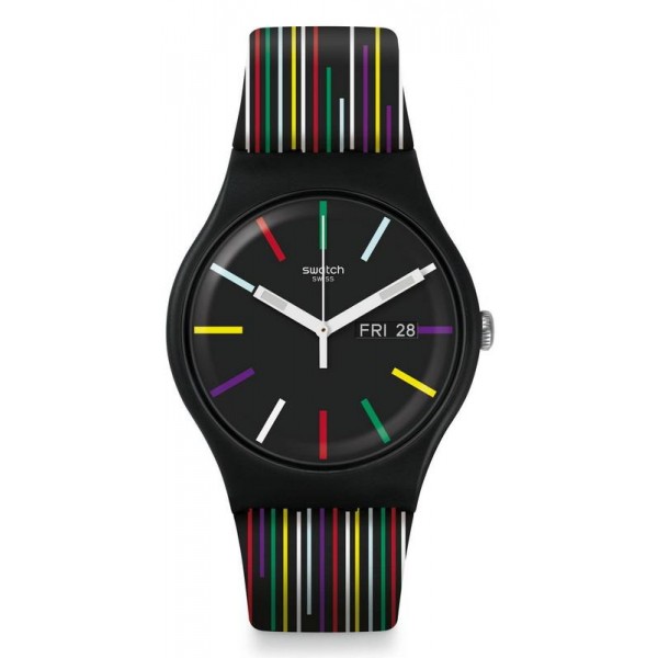 Buy Swatch Unisex Watch New Gent Nuit dEte SUOB729