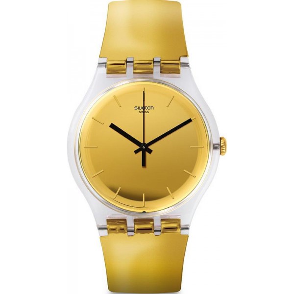 Kaufen Sie Swatch Unisexuhr New Gent Goldenall SUOK120