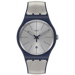 Swatch Unisexuhr New Gent Grey Cord SUON402