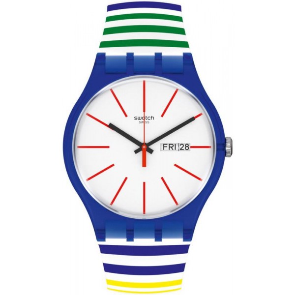 Comprare Orologio Swatch Unisex New Gent Home Stripe Home SUON715