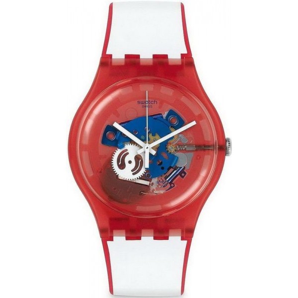 Buy Swatch Unisex Watch New Gent Clownfish Red SUOR102