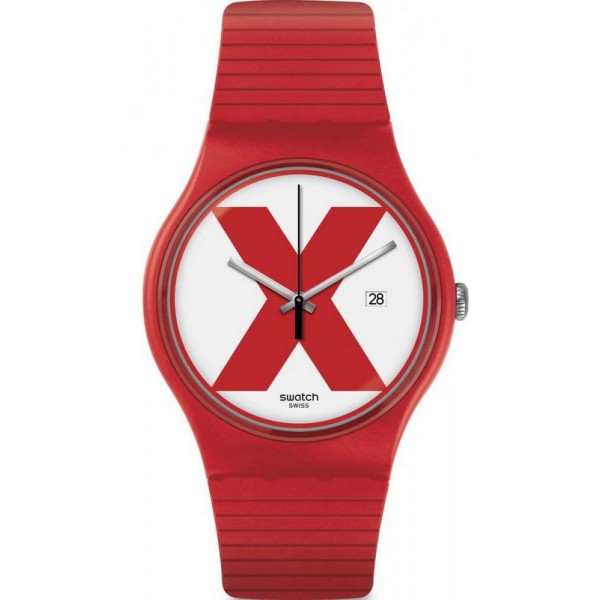 Acheter Montre Swatch Unisex New Gent XX-Rated Red SUOR400