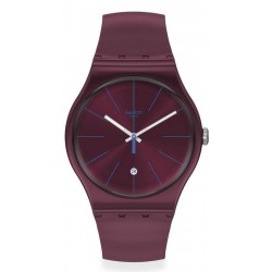 Swatch Unisexuhr New Gent Burgundazing SUOR402